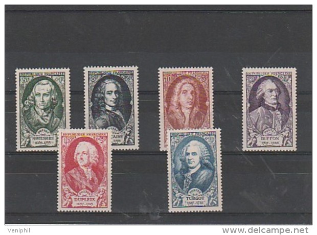 CELEBRITES - SERIE N° 853 A 858 NEUVE SANS CHARNIERE - COTE 31 € - Nuevos