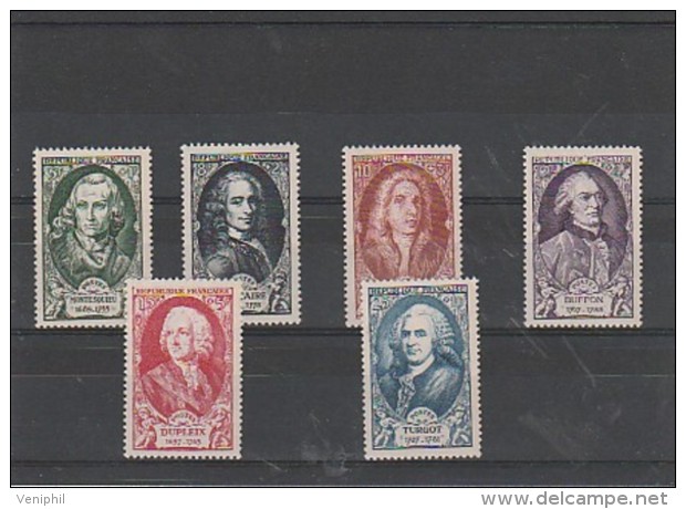 CELEBRITES - SERIE N° 853 A 858 NEUVE SANS CHARNIERE - COTE 31 € - Unused Stamps