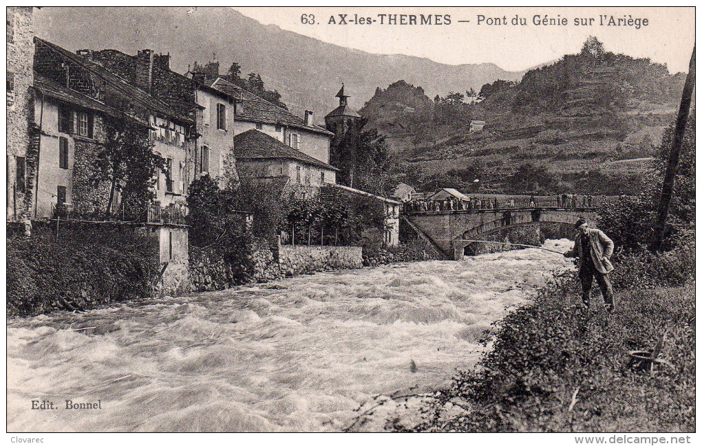 AX Les THERMES  " Pont Du Génie Sue L´Ariège" - Ax Les Thermes