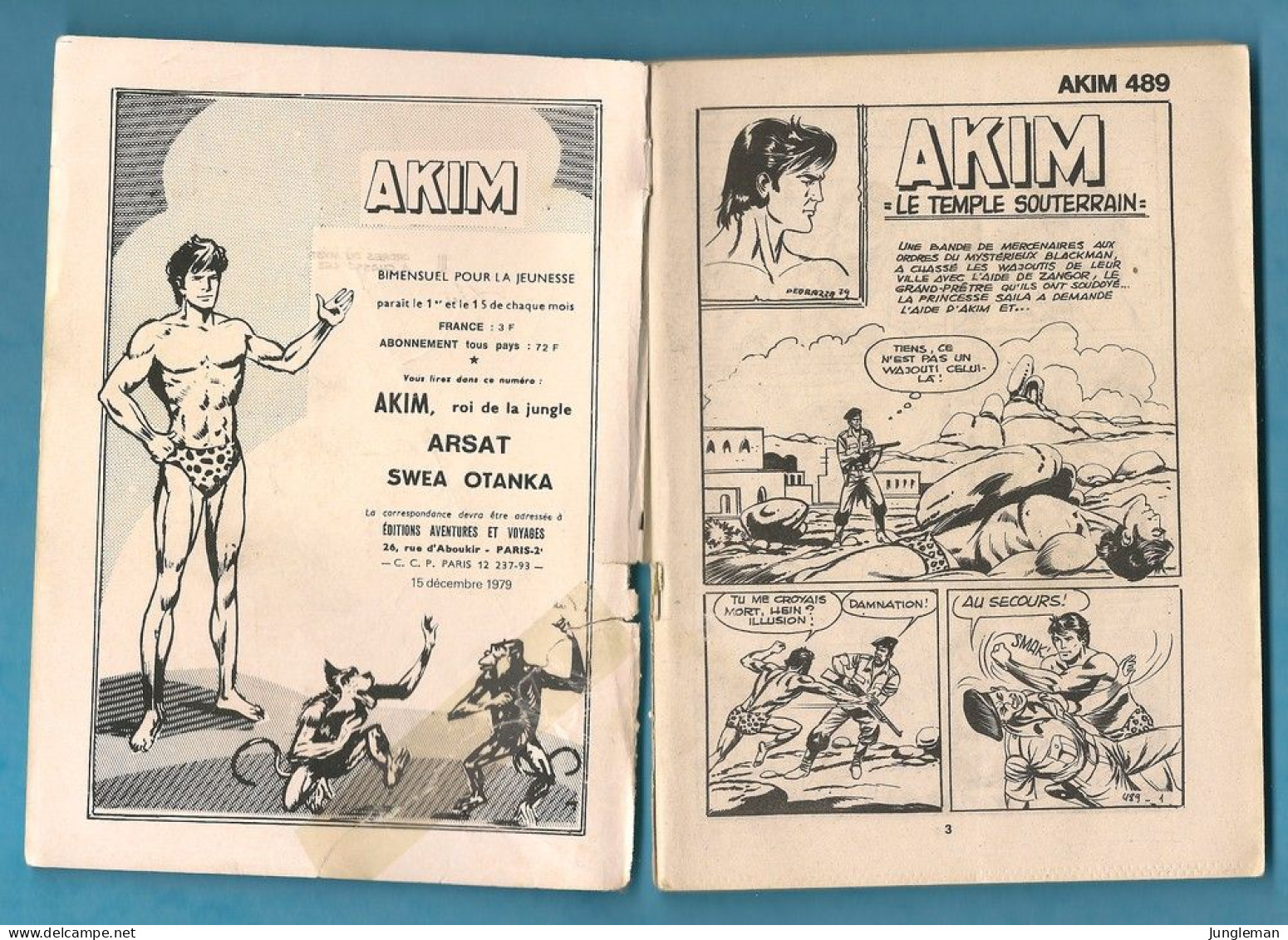 Akim N° 489 - 1ère Série - Editions Aventures Et Voyages - Décembre 1979 - Avec Aussi Arsat Et Swea Otanka - Akim