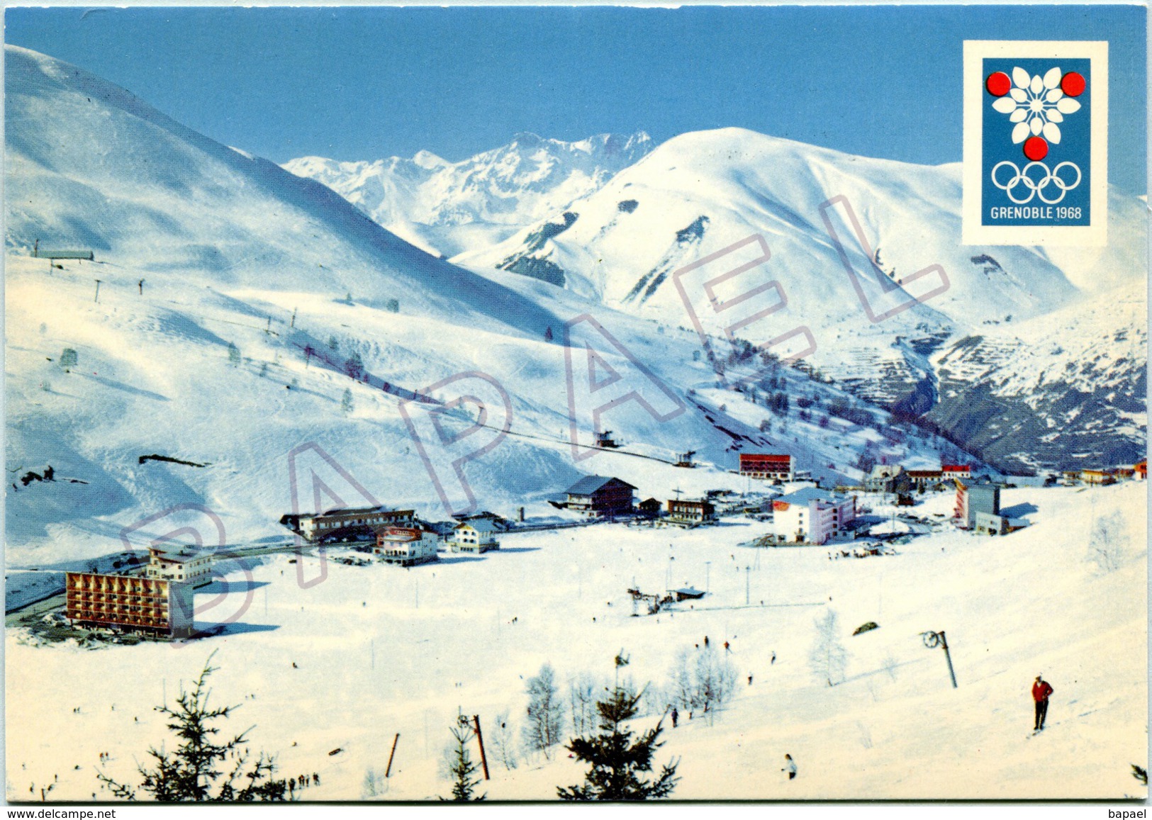 Les Deux Alpes (38) - Pistes De Pied Moutet Et Chaîne De Belledonne - Xè JO D'Hiver De Grenoble 1968 - Other & Unclassified