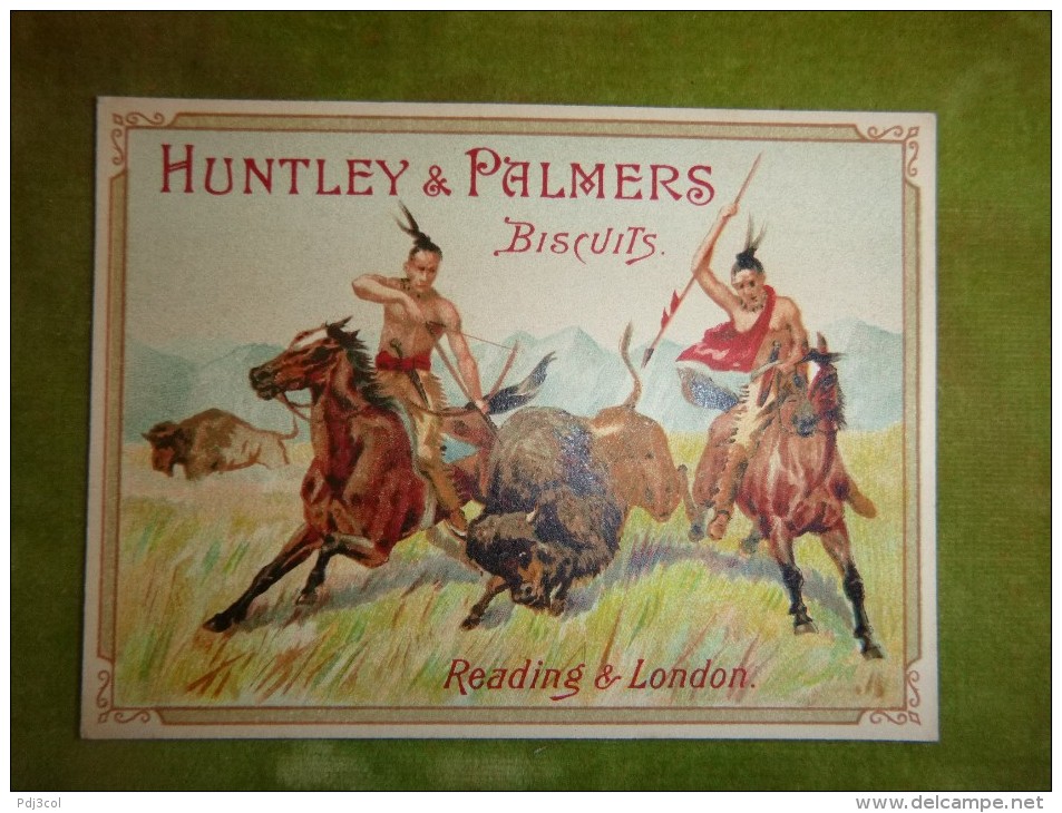 Chromo Chasse Du Bison - Biscuits HUNTLEY & PALMERS - Sonstige & Ohne Zuordnung