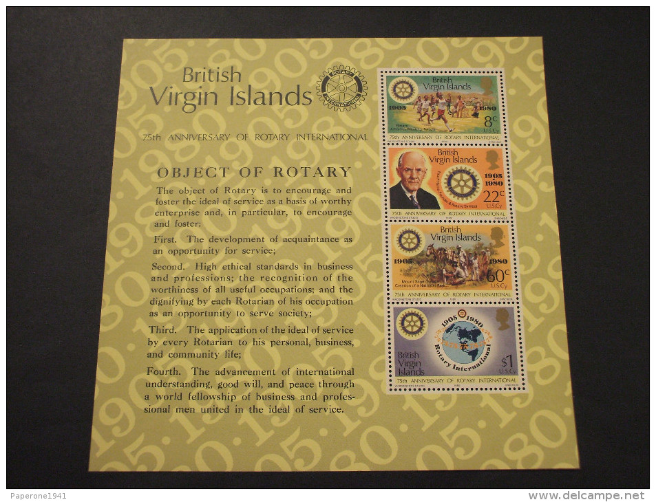 VIRGIN  - BF 1980 ROTARY - NUOVI(++) - British Virgin Islands
