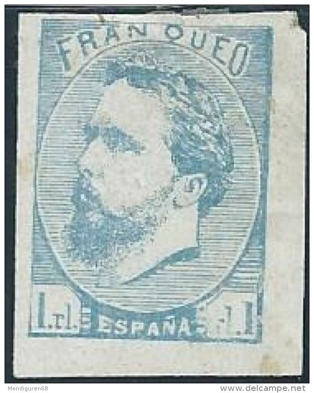 ESPAGNE ESPAÑA SPANIEN SPAIN ESPAÑA  1874 Carlos VII 1 Real ED 156 MI 1 I YV 1 PAIS VASCO SG 1 SC X1 - Carlistes