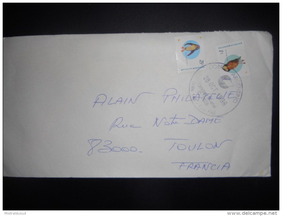 Argentine Lettre De Solis 1996 Pour Toulon - Briefe U. Dokumente