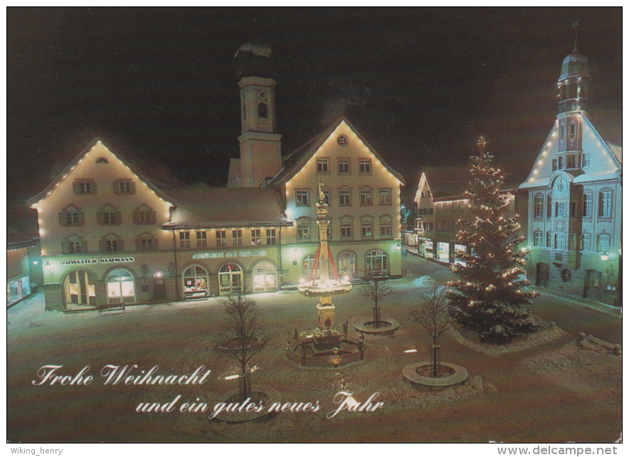 Immenstadt Im Allgäu - Marienplatz   Weihnachtskarte - Immenstadt