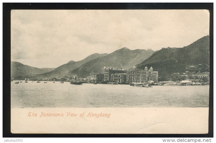 HONG KONG PANORAMIC VIEW OLD POSTCARD - China (Hong Kong)