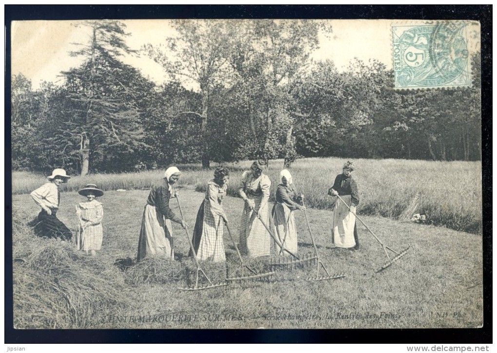 Cpa Du 76  Sainte Marguerite Sur Mer - Scène Champêtre -- La Rentrée Des Foins      LIOB73 - Autres & Non Classés