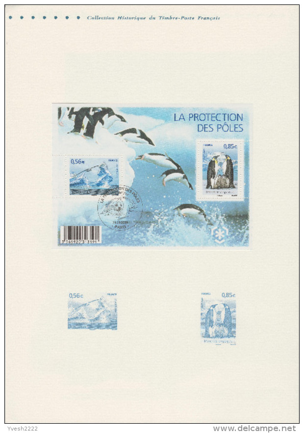 France 2009 Y&T F 4350. Document Officiel. Protection Des Pôles. Manchots, Iceberg, Phoque - Sonstige & Ohne Zuordnung