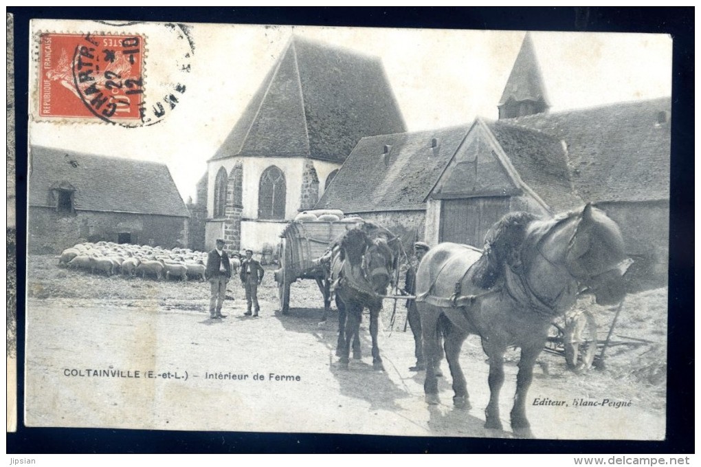 Cpa Du 28  Coltainville -- Intérieur De Ferme       LIOB73 - Autres & Non Classés