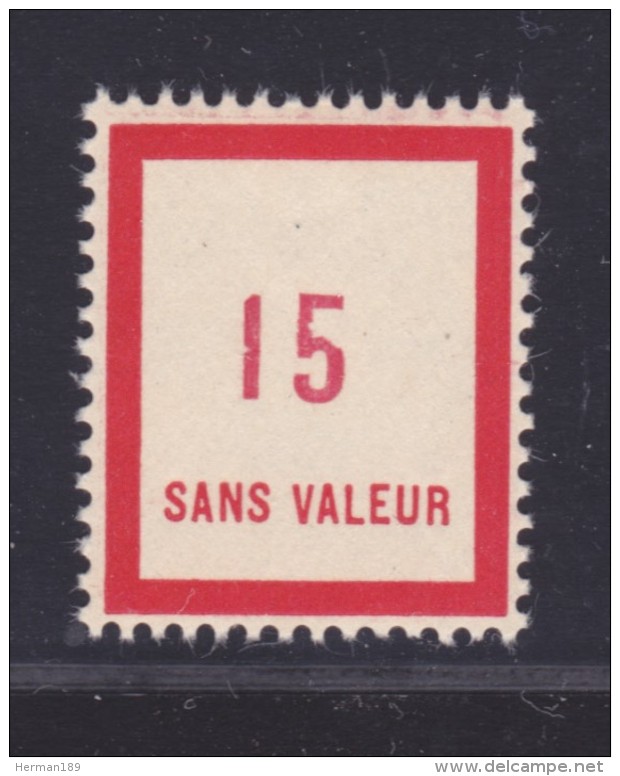 FRANCE FICTIF N°  F86 ** MNH Timbre Neuf Gomme D´origine Sans Trace De Charnière -TB - Fictifs