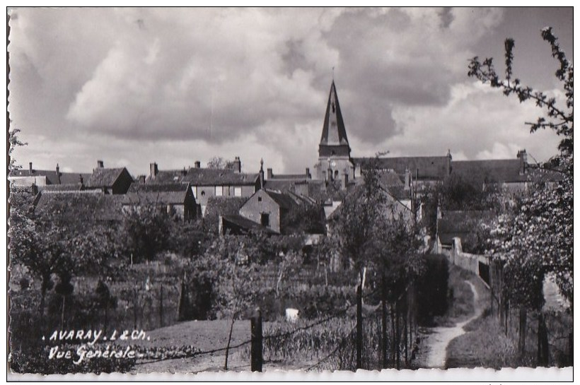 41 AVARAY  CPSM PHOTO  Petit Chemin Champêtre   Maisons Du VILLAGE EGLISE Ecrite - Sonstige & Ohne Zuordnung