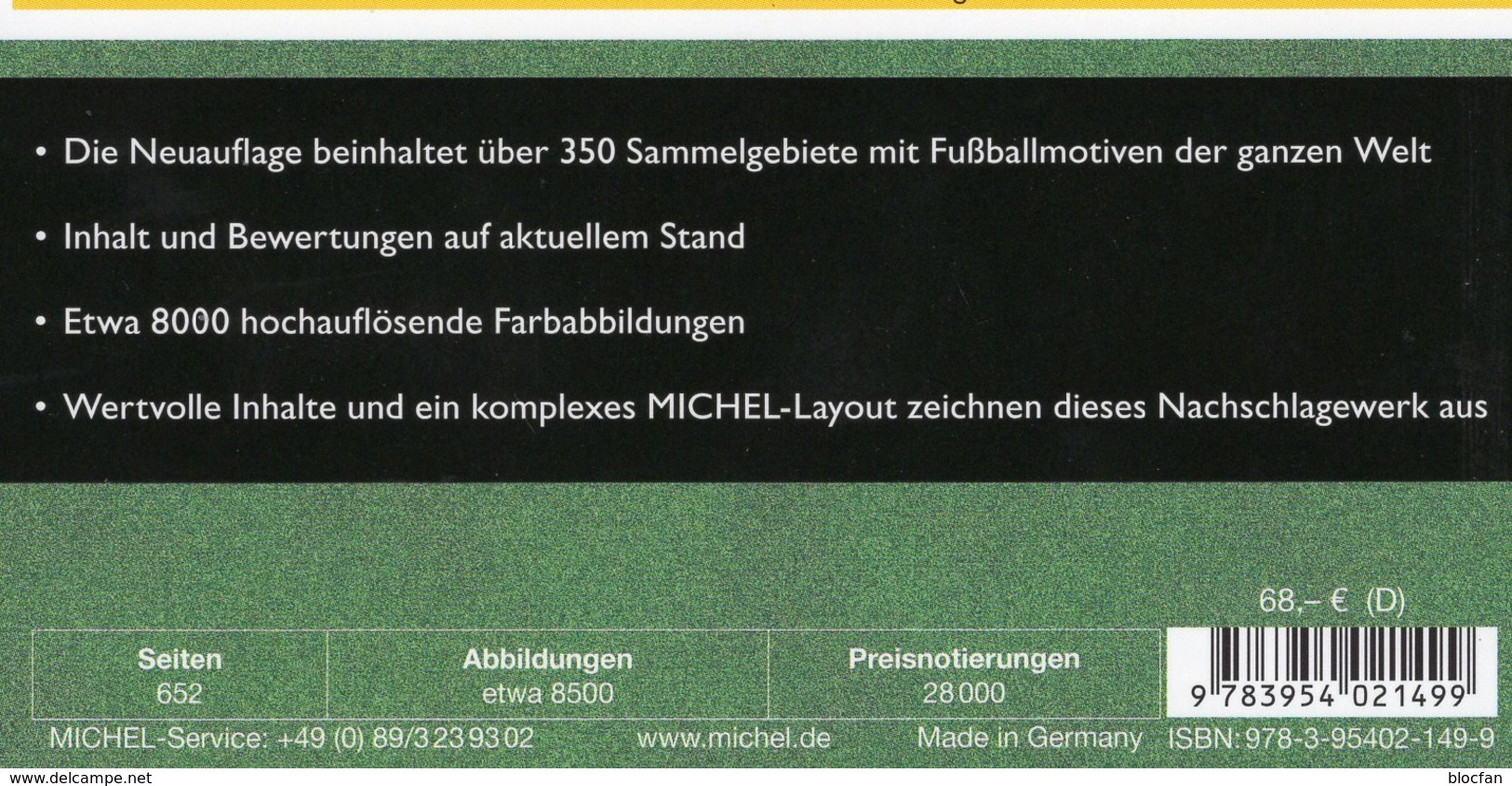 Fußball Catalogue MICHEL 2016 New 68€ Zur EM/Championat Fußballmarken Ganze Welt Topics Soccer Stamps Of The World - Sachbücher