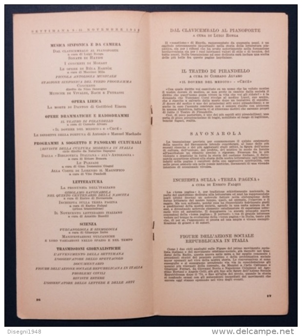 05343 "TERZO PROGRAMMA RAI - RADIO ITALIANA - PROGRAMMI 1952 - 4 VOLUMI TRIMESTRALI" PUBBLICAZIONI ORIGINALI