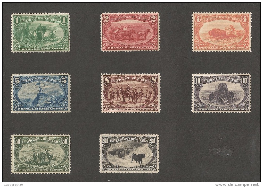 E)1897-1903 USA, TRANS-MISSISIPPI EXPO, WELL CENTERED FRESH, ALMOST COMPLETE SET, MINT, XF NG - Neufs