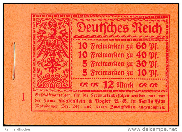 Markenheftchen "Germania Und Ziffern 1921", Heftchenblattränder Dgz., Tadellos Postfrisch, Mi. 850.-, Katalog:... - Carnets