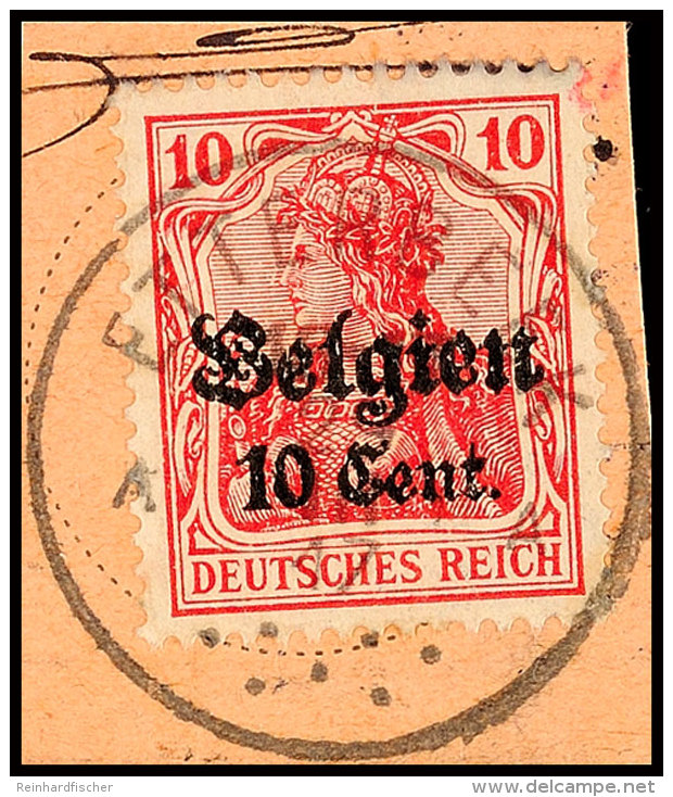 "ETTERBEEK 29 III 17", Klar Auf Postanweisungsausschnitt 10 C., Katalog: 14 BSETTERBEEK 29 III 17, Clear On... - Autres & Non Classés