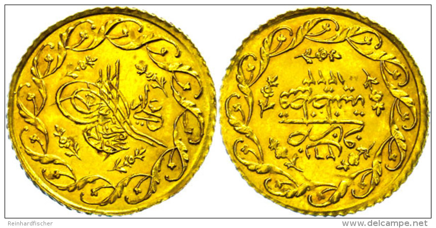 Cedit, (1,56g), 1808-1839, (1223 AH), Mohammed II., Fb. 10, Vz-st.  Vz-stCedit, (1, 56g), 1808-1839, (1223... - Turquie