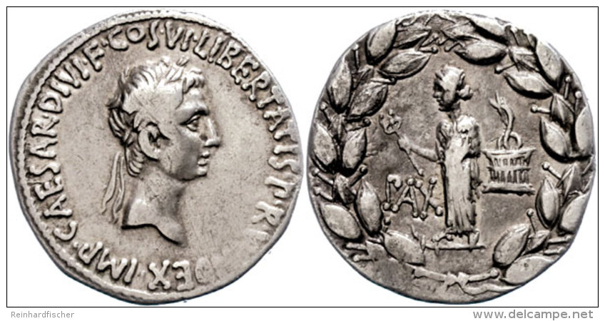 Augustus, Ca. 28 V. Chr., Cistophor (10,46g), Ephesus. Av: Kopf Nach Rechts, Darum Umschrift. Rev: Stehende Pax Mit... - Autres & Non Classés