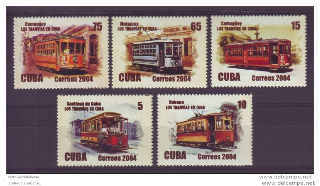2004.108 CUBA 2004 CUBA RAILWAYS RAILROAD LOCOMOTIVE CHEMIS DE FER. TRANVIAS DE CUBA, MNH - Ungebraucht