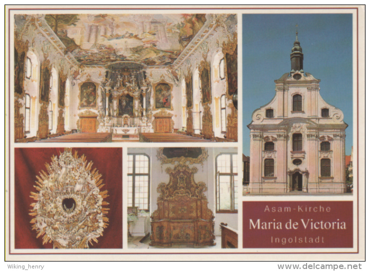 Ingolstadt - Mehrbildkarte 9   Asam Kirche Maria De Victoria - Ingolstadt