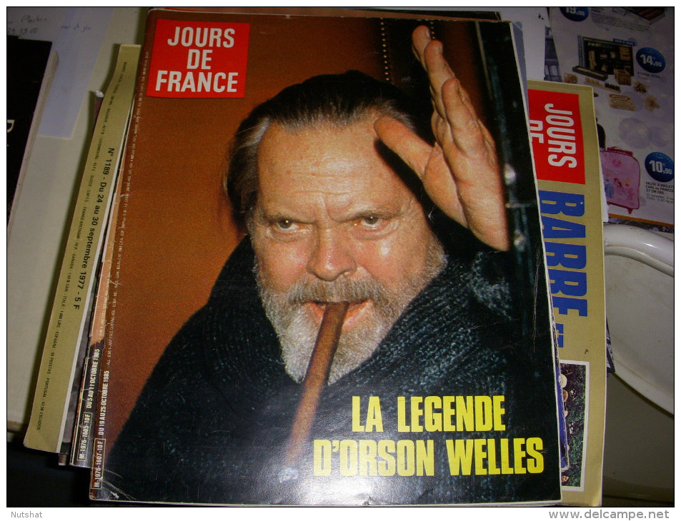 JOURS De FRANCE 1607 10.1985 ORSON WELLES MICHEL SARDOU FRISON ROCHE - Gente