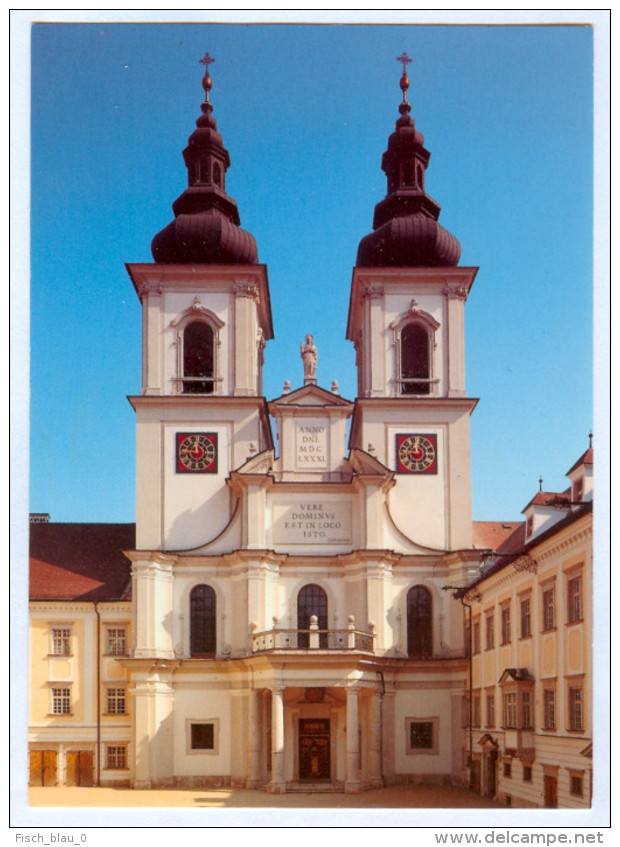 2) AK 4550 Kremsmünster Benediktinerstift Stiftskirche Westfassade Im Kremstal Stift Kloster Abtei Traunviertel Austria - Kremsmünster