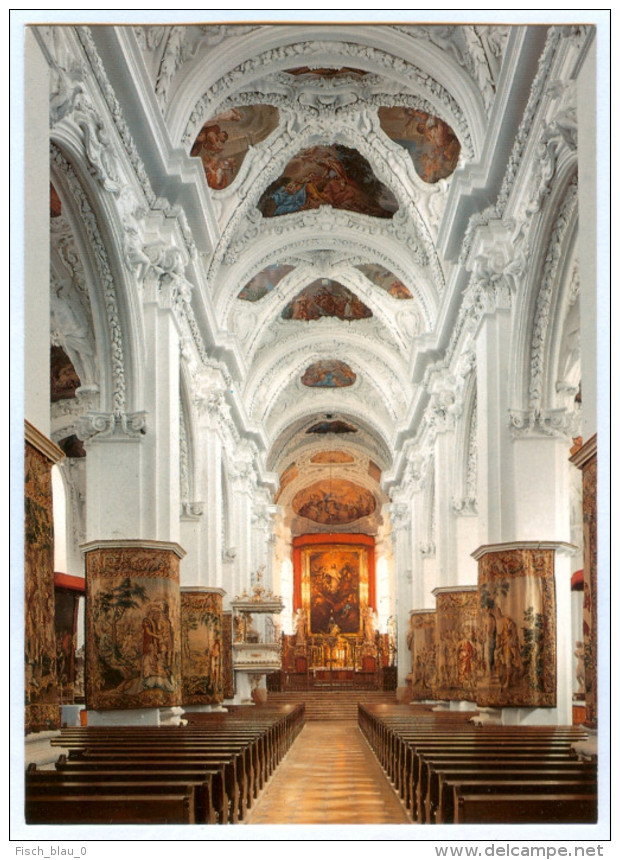 2) AK 4550 Kremsmünster Im Kremstal Benediktinerstift Stiftskirche Mittelschiff Kremstal OÖ Oberösterreich Traunviertel - Kremsmünster