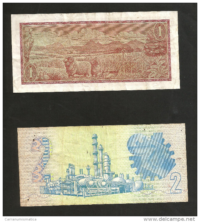 SOUTH AFRICA - SOUTH AFRICAN RESERVE BANK - 1 & 2 RAND / Lot Of 2 Different Banknotes - South Africa