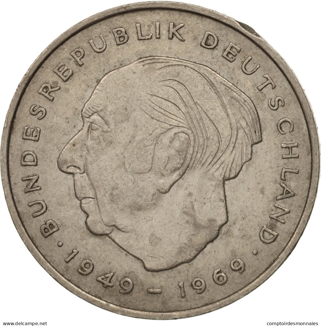 Monnaie, République Fédérale Allemande, 2 Mark, 1970, Hamburg, TTB+ - 2 Mark