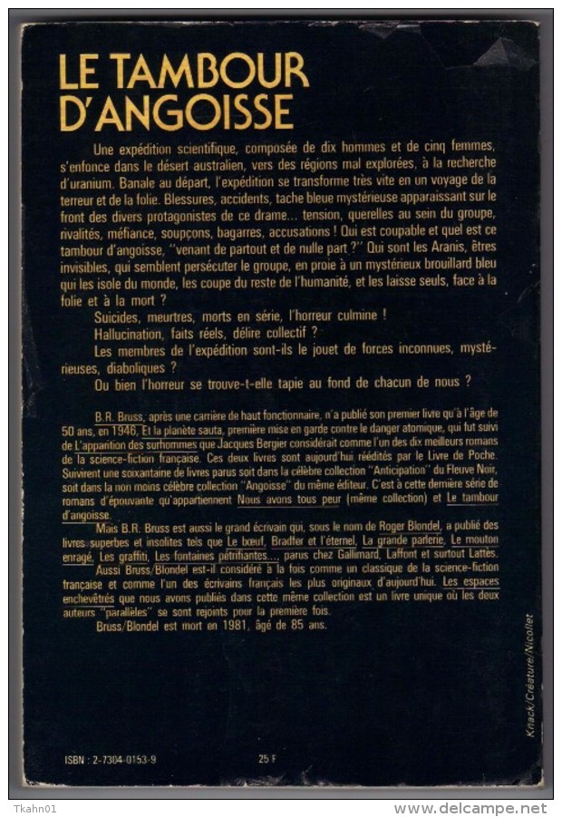 NEO-FANTASTIQUE-S-F N° 48 " LE TAMBOUR D'ANGOISSE  " B-R-BRUSS DE 1982 - Neo