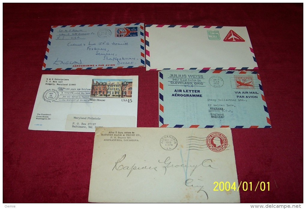 LOT DE  LETTRES DES USA    DESTINATION DIVERSE  )) LOT 14 - Autres - Amérique