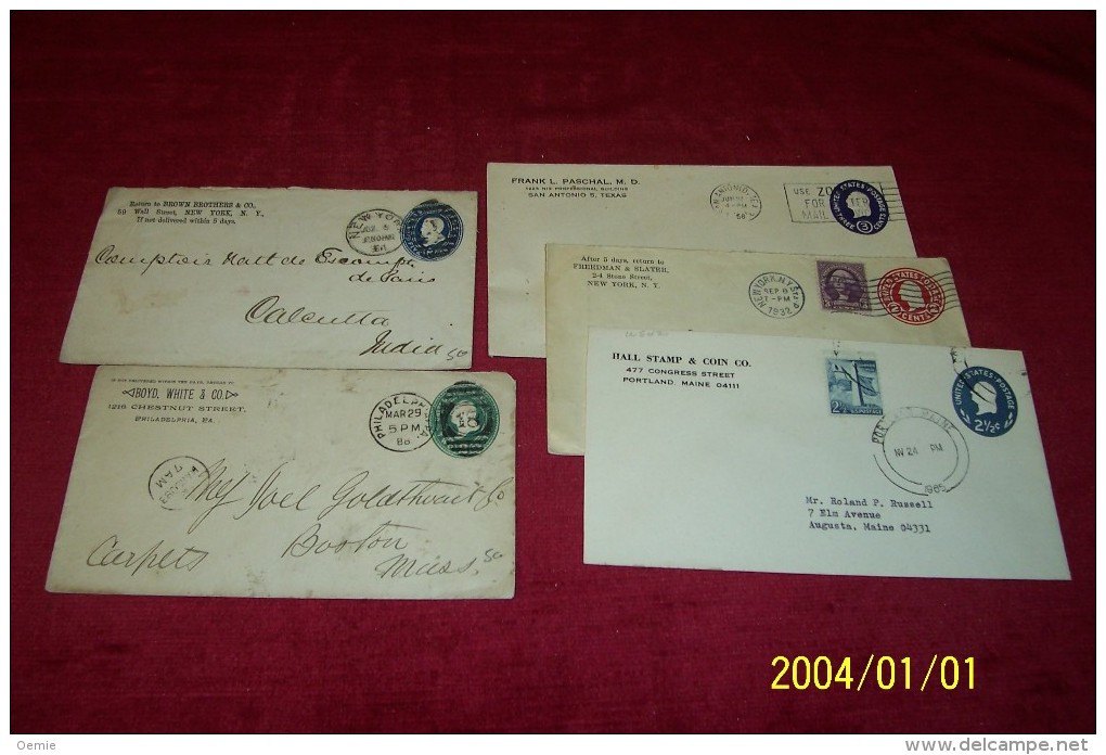 LOT DE  LETTRES DES USA    DESTINATION DIVERSE  )) LOT 14 - Autres - Amérique