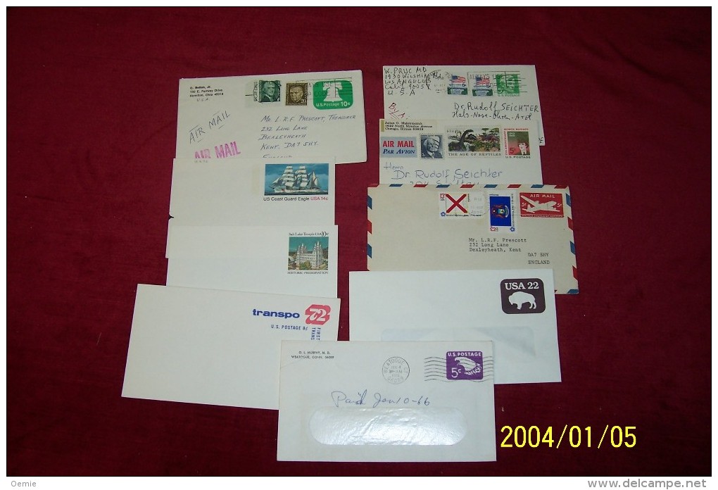 LOT DE  LETTRES DES USA    DESTINATION DIVERSE  )) LOT 14 - Autres - Amérique