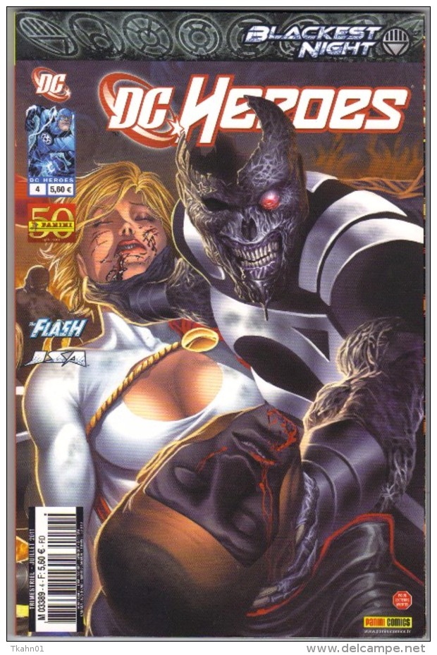 D-C HEROES N ° 4  " BLACKEST NIGHT " PANINI-COMICS  JUILLET 2011 - Lug & Semic