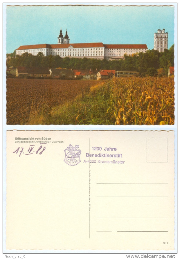AK 4550 Kremsmünster Im Kremstal Benediktinerstift Von Süden Kloster Abtei Stift OÖ Oberösterreich Traunviertel 1988 - Kremsmünster