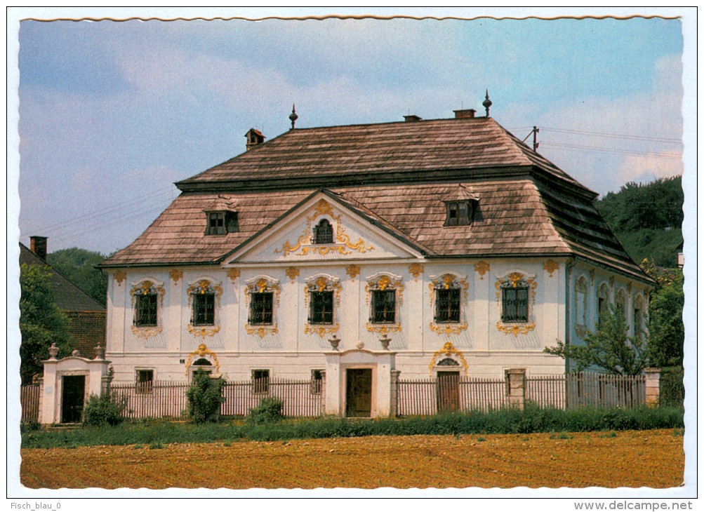 AK 4550 Kremsmünster Blaues Haus Kirchberg Barock Fassadenschmuck Kremstal OÖ Oberösterreich Traunviertel Upper Austria - Kremsmünster