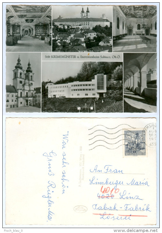 AK 4550 Kremsmünster Stift Exerzitienheim Subiaco 1968 Kremstal Kloster Abtei OÖ Traunviertel Oberösterreich Österreich - Kremsmünster