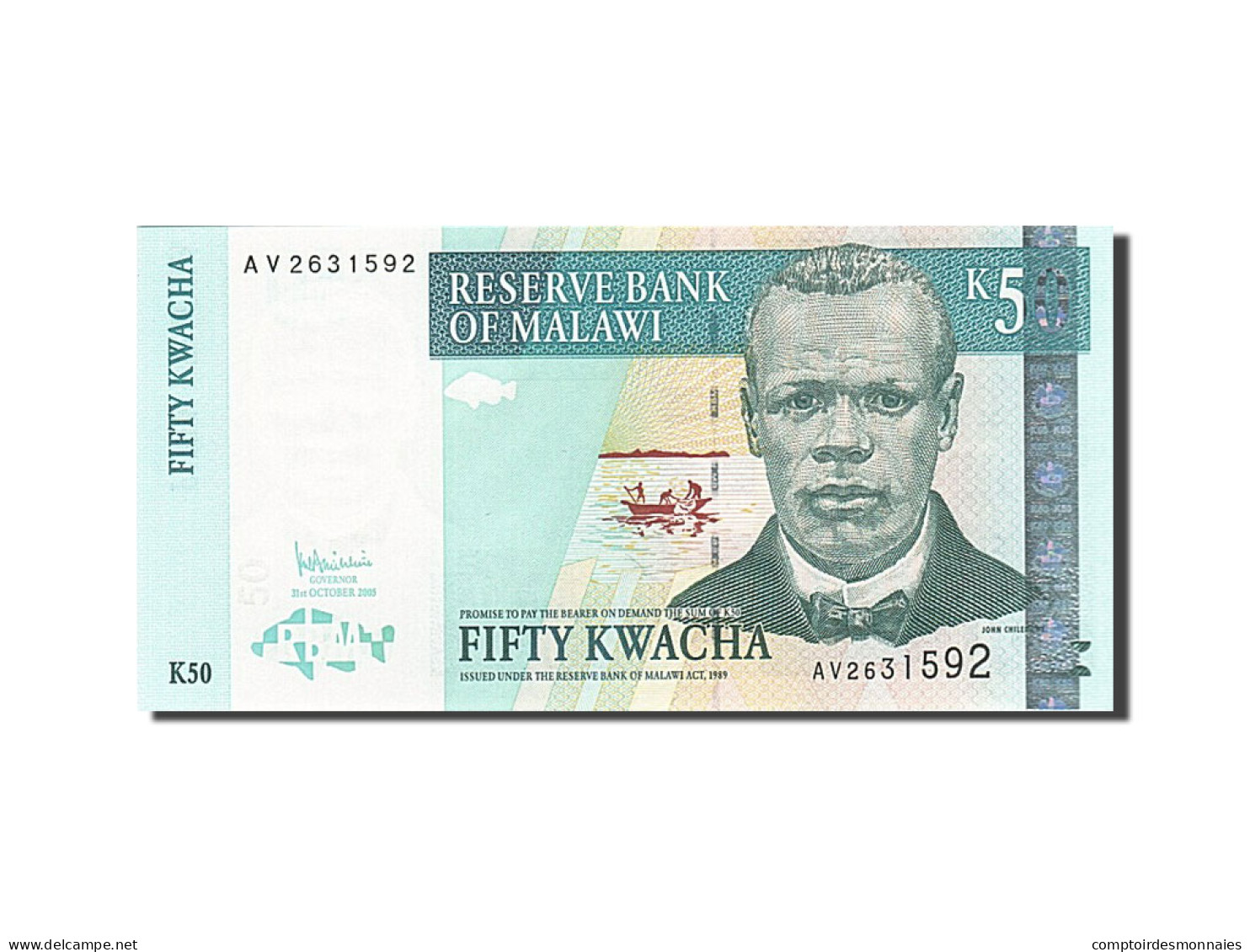 Billet, Malawi, 50 Kwacha, 2004, 2005-10-31, KM:53a, NEUF - Malawi