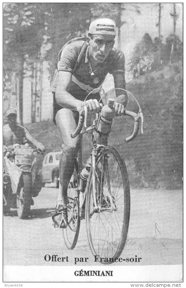 GEMINIANI - "LE GRAND FUSIL" - COUREUR CYCLISTE FRANCAIS - CPA édit; FRANCE SOIR. - Cycling