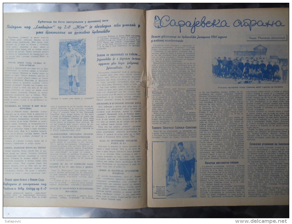 SPORTSKA REVIJA  BR. 50, 1941, KRALJEVINA JUGOSLAVIJA, NOGOMET, FOOTBALL - Bücher