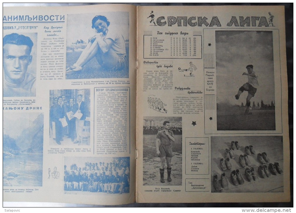 SPORTSKA REVIJA  BR. 32, 1940  KRALJEVINA JUGOSLAVIJA, NOGOMET, FOOTBALL - Books