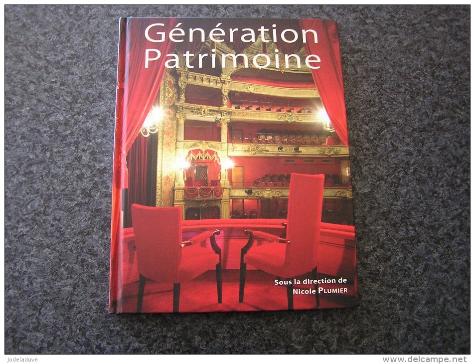 GENERATION PATRIMOINE Avec DVD Plumier Nicole Régionalisme Wallonie Architecture Château - Belgique