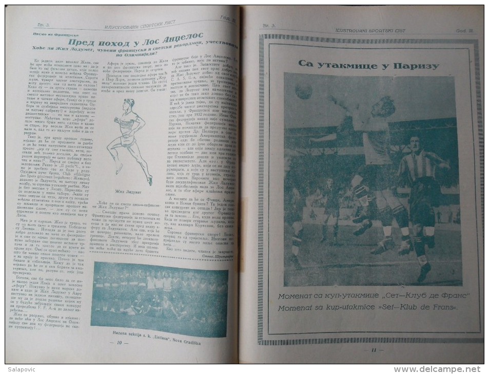 ILUSTROVANI SPORTSKI LIST, NOVI SAD  BR.3, 1932  KRALJEVINA JUGOSLAVIJA, NOGOMET, FOOTBALL - Books