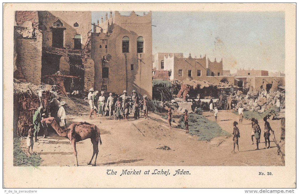 CPA YEMEN THE MARKET AT LAHEJ ADEN - Yémen