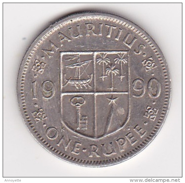 MAURITIUS 1 RUPPEE 1990 - Mauritania