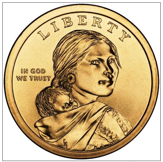 1 $ Dollaro Nativi Dollar Sacagawea 2014 DENVER Serie Native Dollar USA - 2000-…: Sacagawea