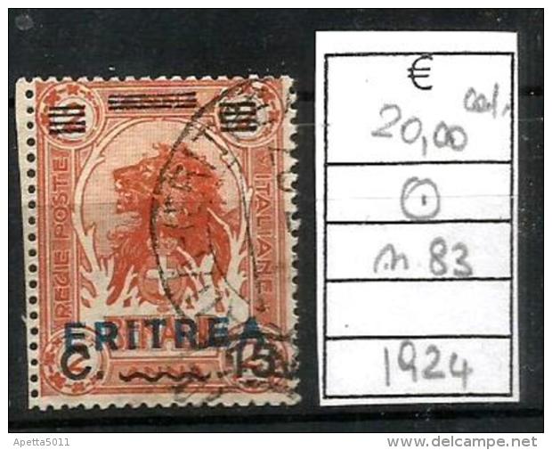 1924 ERITREA   N 83 Usato - Eritrea