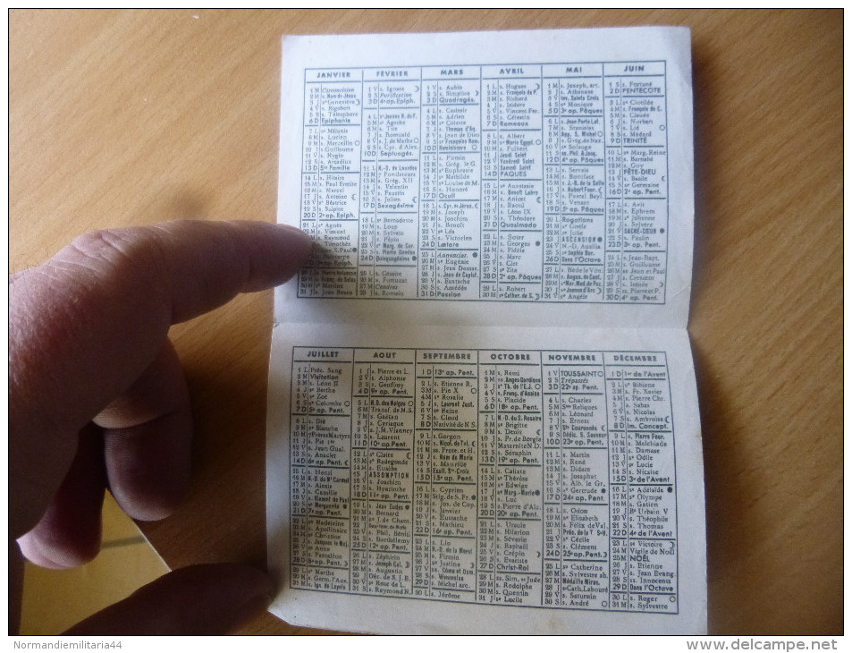 Petit Calendrier De Poche 1963 L Oeuvre De Saint Francois De Sales - Petit Format : 1961-70