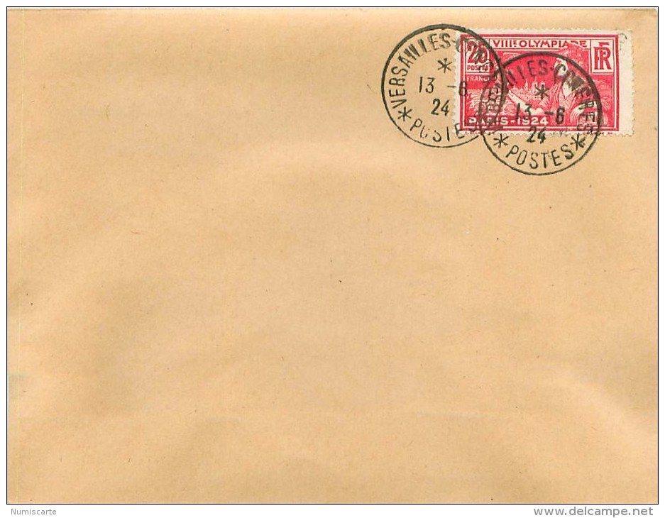 Enveloppe 1924 Cachet VERSAILLE CONGRES - 1921-1960: Modern Period